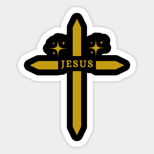 Jesus Cross Sticker